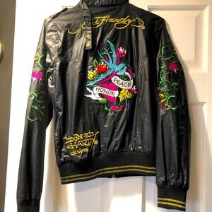 Ed Hardy embroidered and beaded jacket